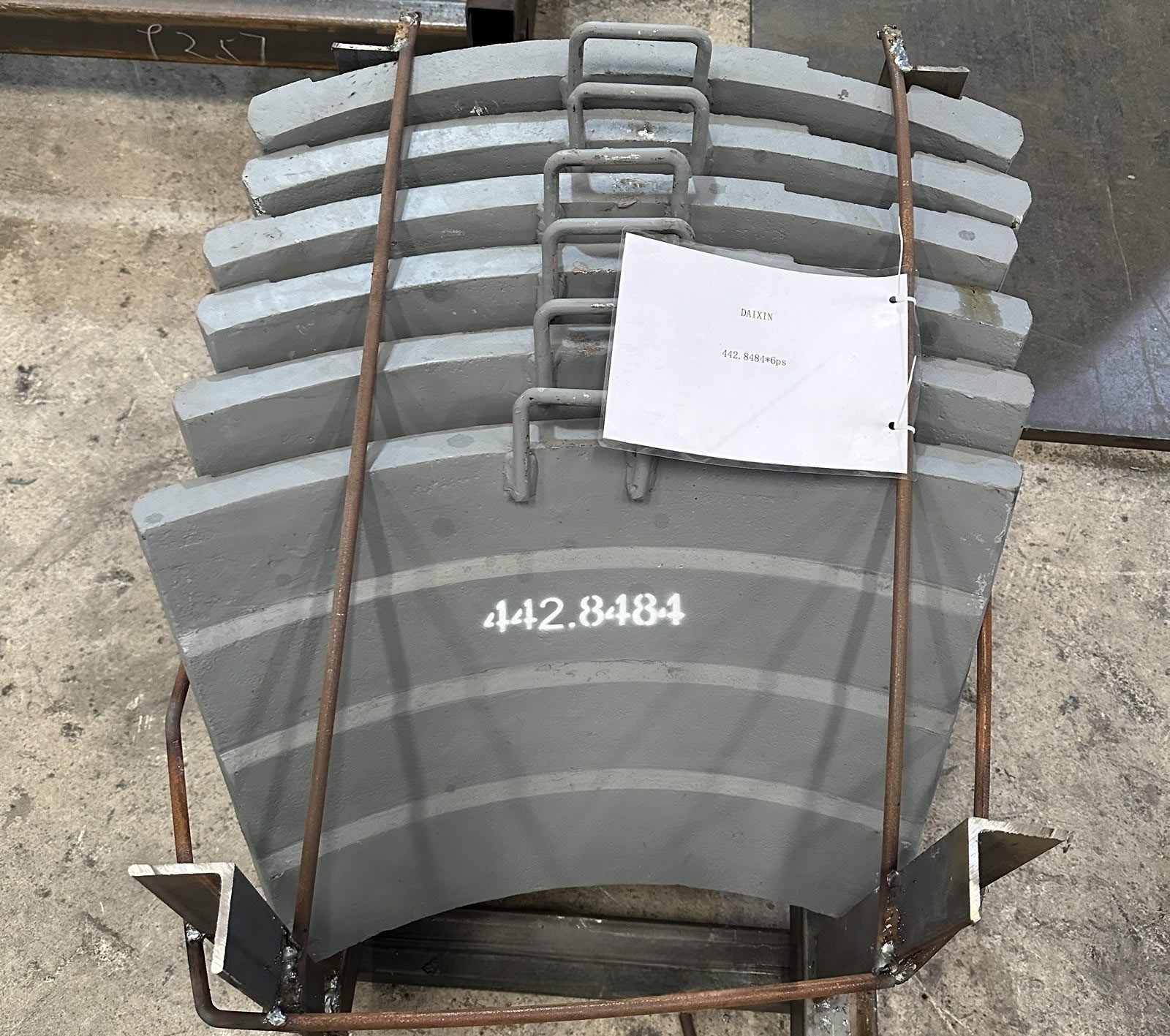 9】sandvik-CH430-cone-crusher-442.8484-00-CONCAVE-SEGMENT-UPPER-EC-Mn13Cr2